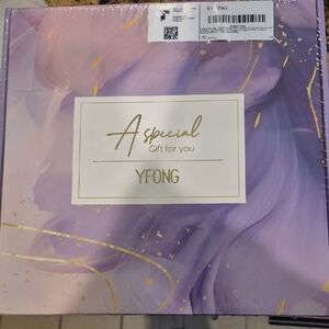 Purple Gift Box with Gold Accents